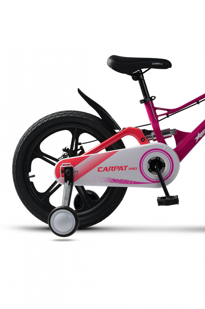 Bicicleta Carpat PRO 18" Fucsia Copii - imagine 3