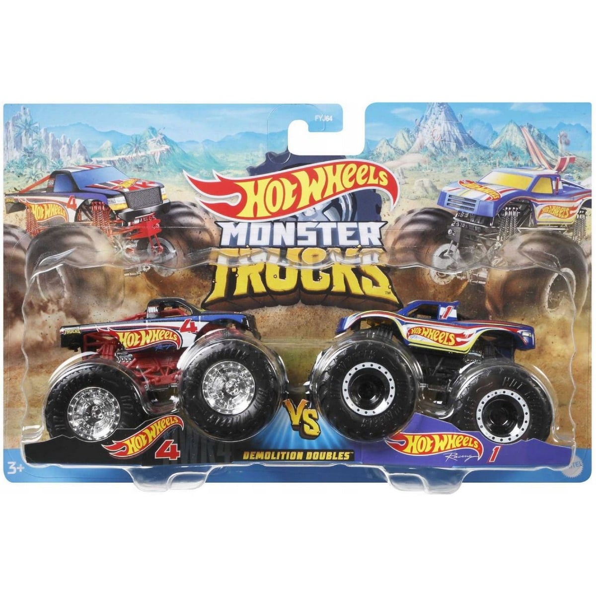Set 2 Masini Monster Truck Hot Wheels 1:64