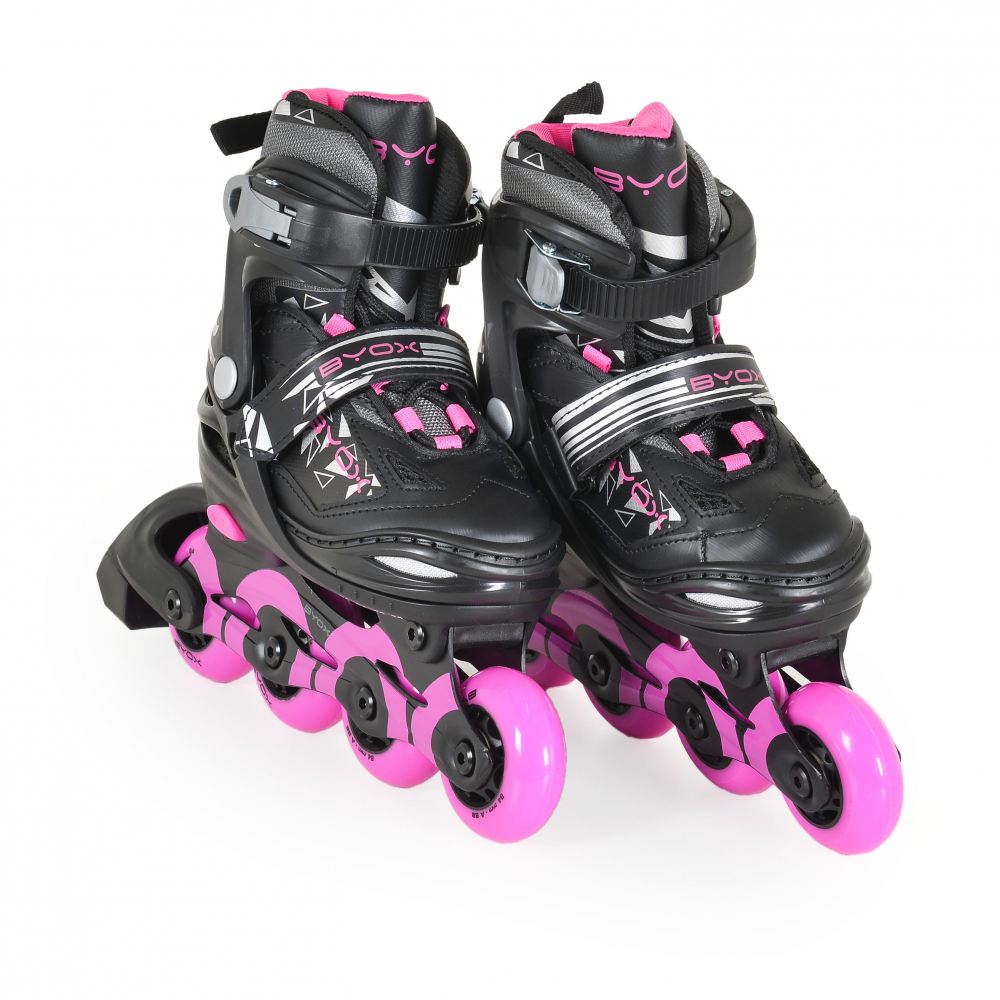 Role Byox Dazzle Pink 34-37 Reglabile Copii - imagine 5