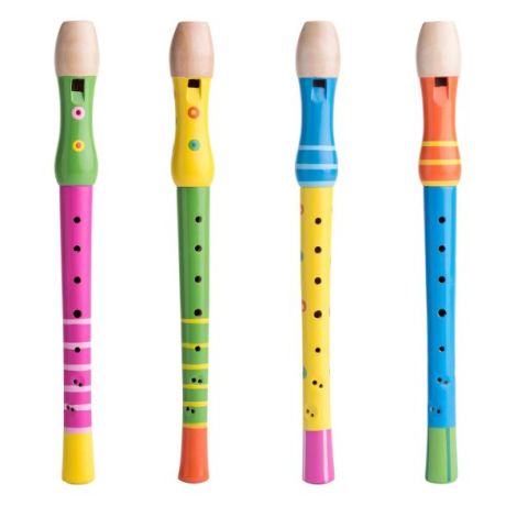 Flaut Colorat din Lemn Woodyland - Jucărie Muzicală