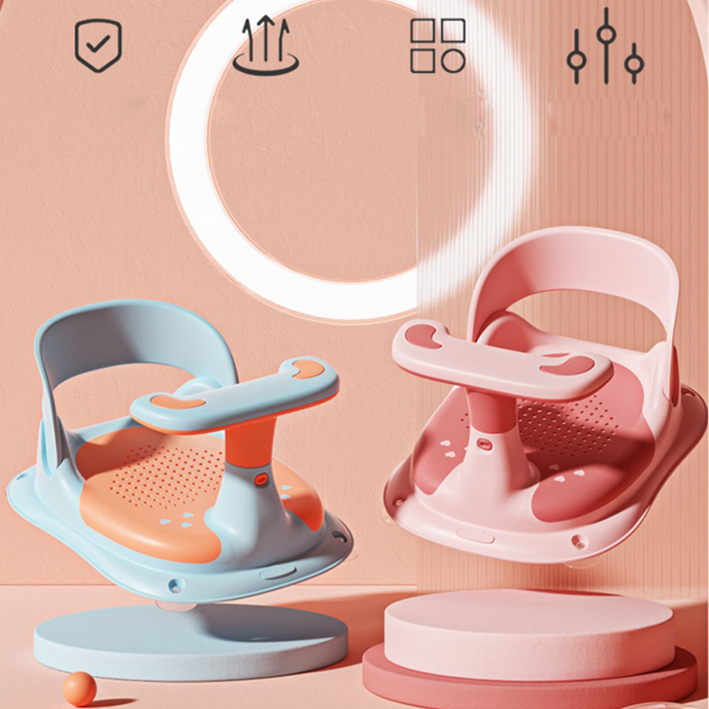 Scaun Baie Bebe Little Mom Blue, Ergonomic + Ventuze - imagine 4