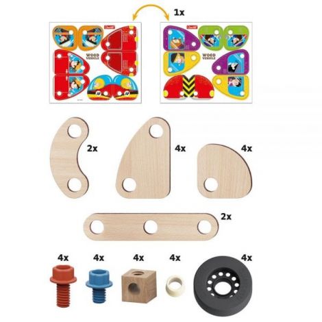 Set Constructie Vehicule Quercetti Bio - imagine 6