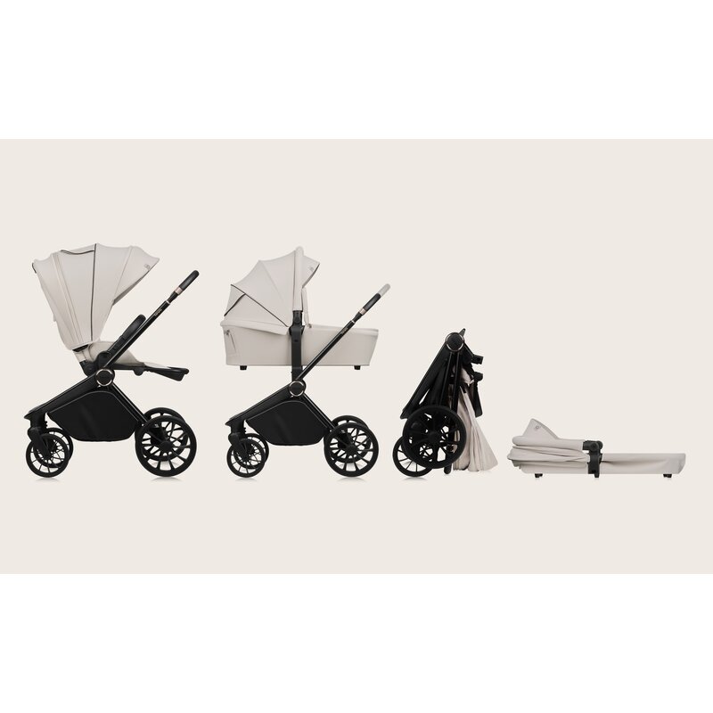 Carucior 2in1 Lionelo Mika Plus | Premium Bej - imagine 2