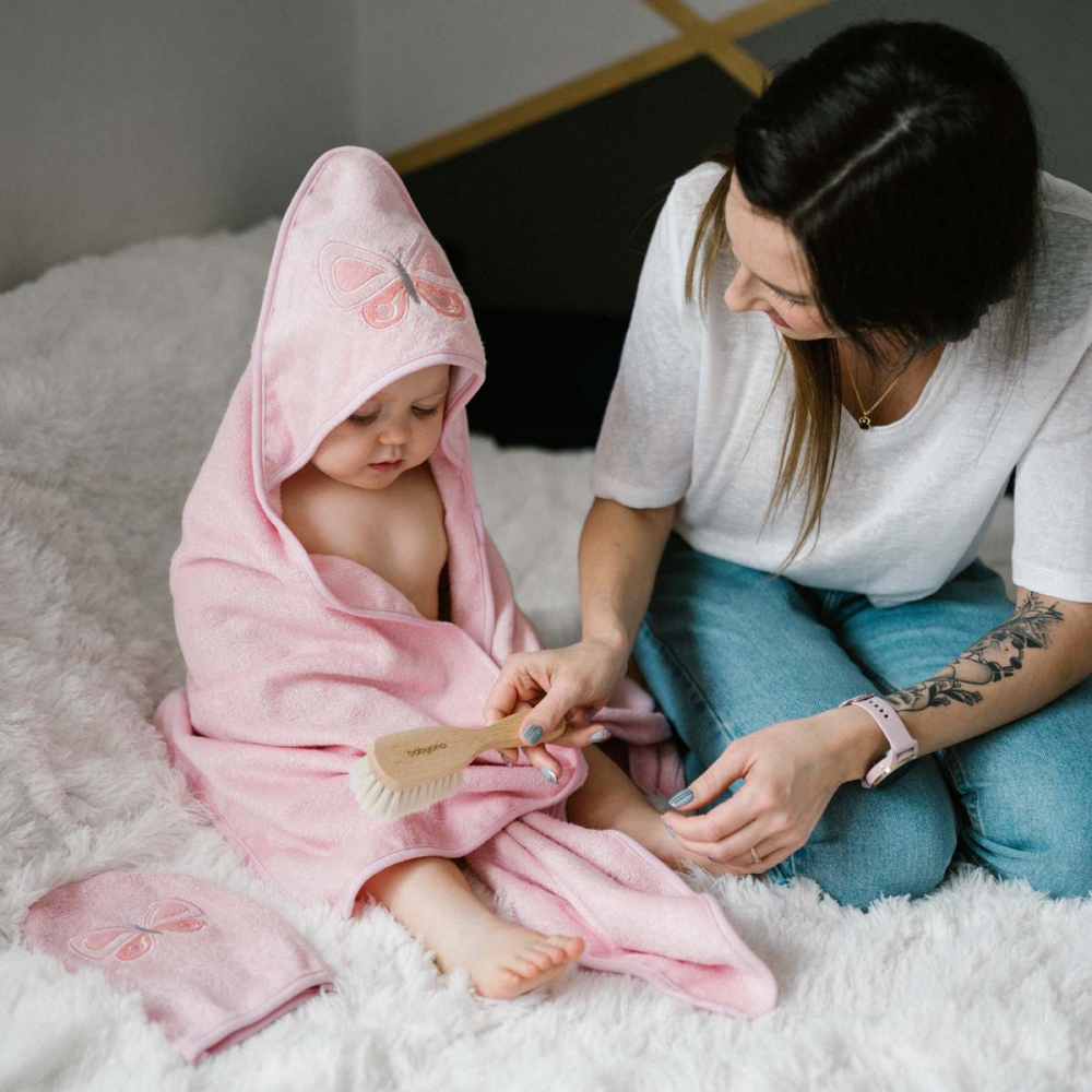 Prosop Babyono Bambus cu Gluga | Moale & Absorbant - imagine 4