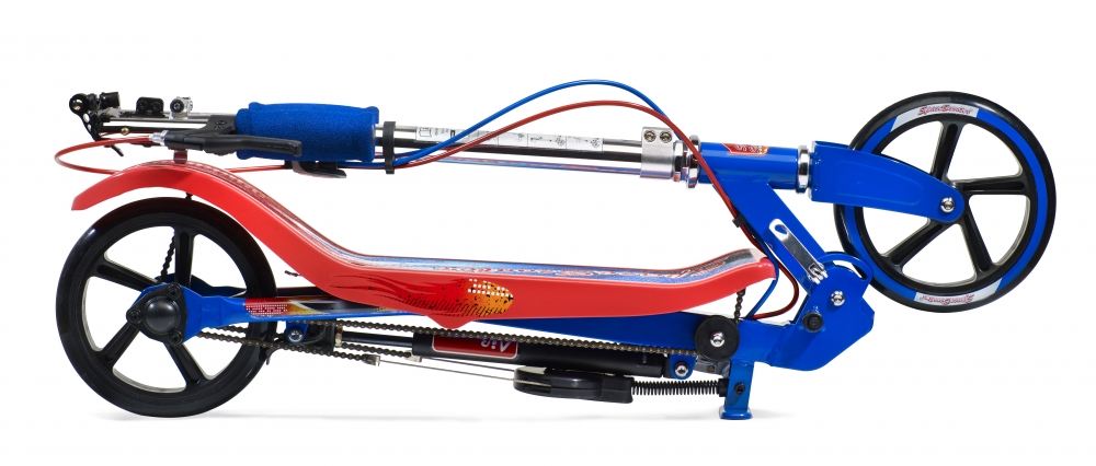 Space Scooter X580 Rosu-Albastru, Pliabila, 8 ani+ - imagine 3