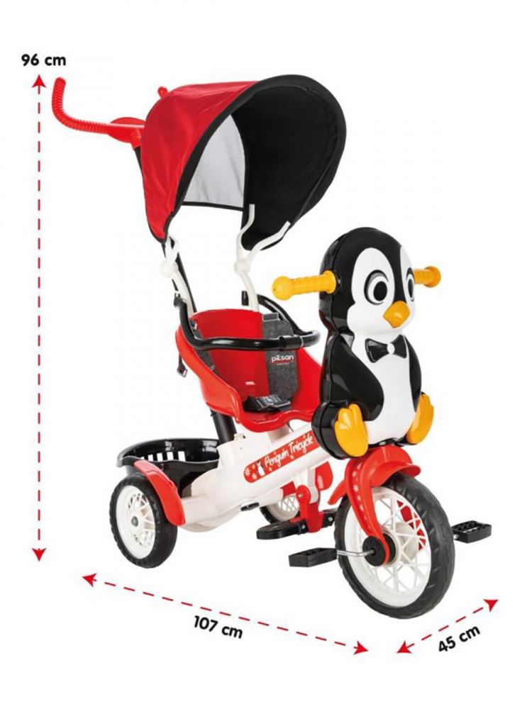 Tricicleta Pilsan Dream Pinguin cu Control Parental - imagine 4