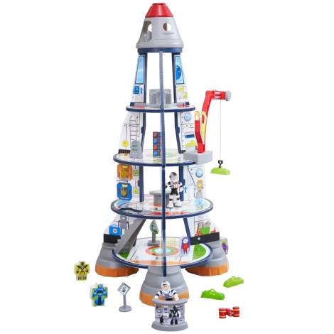 Racheta lemn Kidkraft | Set joaca 5 nivele