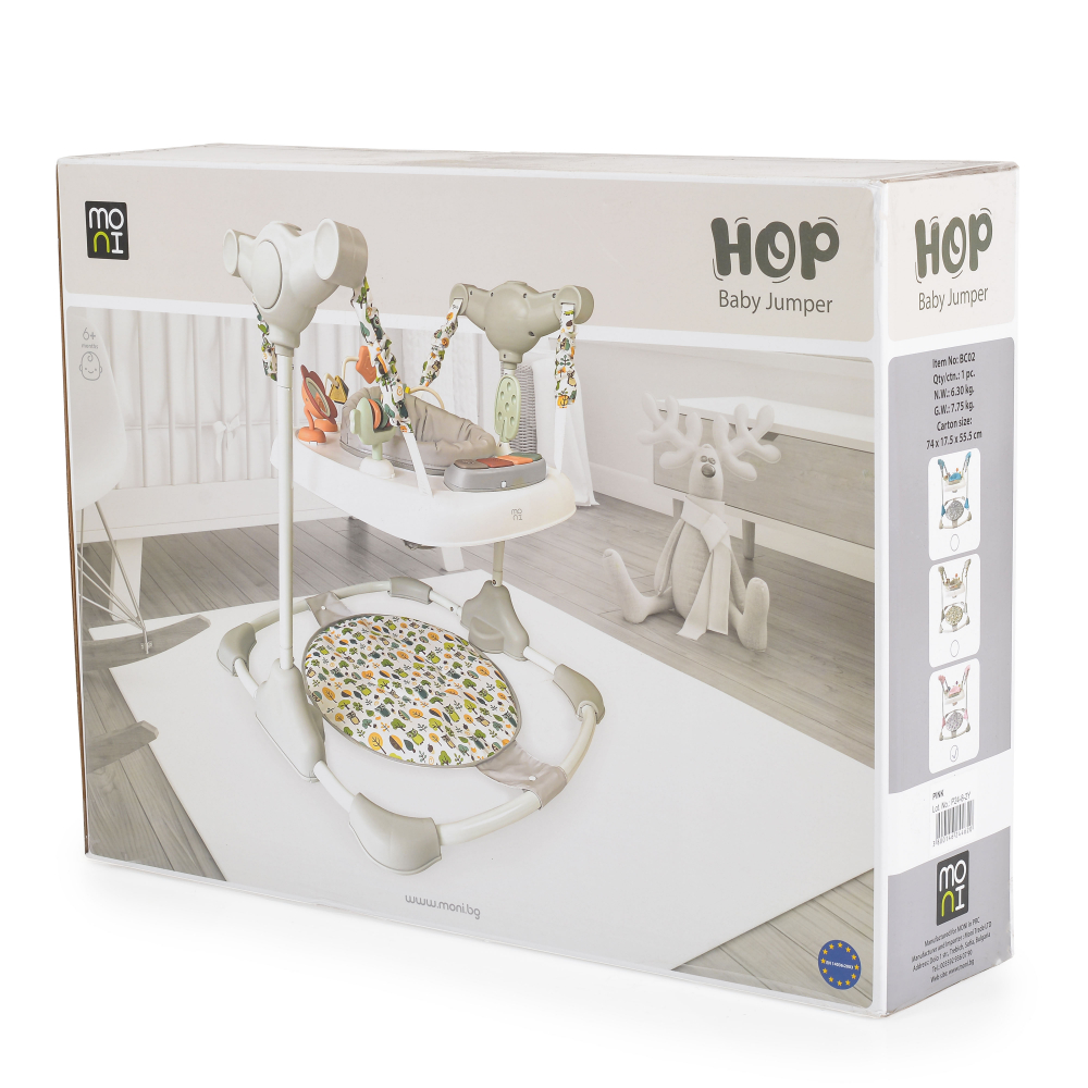 Moni Hop Gri - Jumper copii cu sezut rotativ 360° - imagine 4