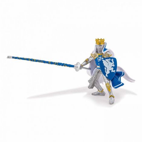Papo Rege Dragon Albastru - Figurină Medievală - imagine 3
