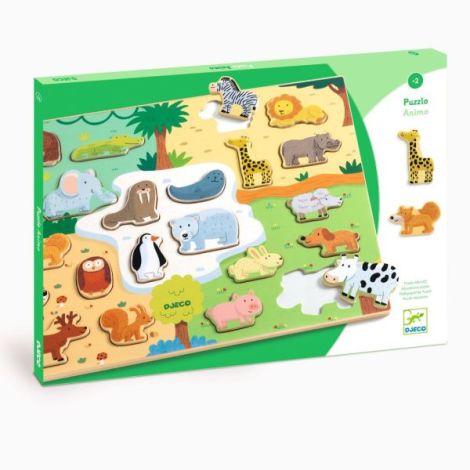 Puzzle Animo Djeco - Educațional Lemn FSC®