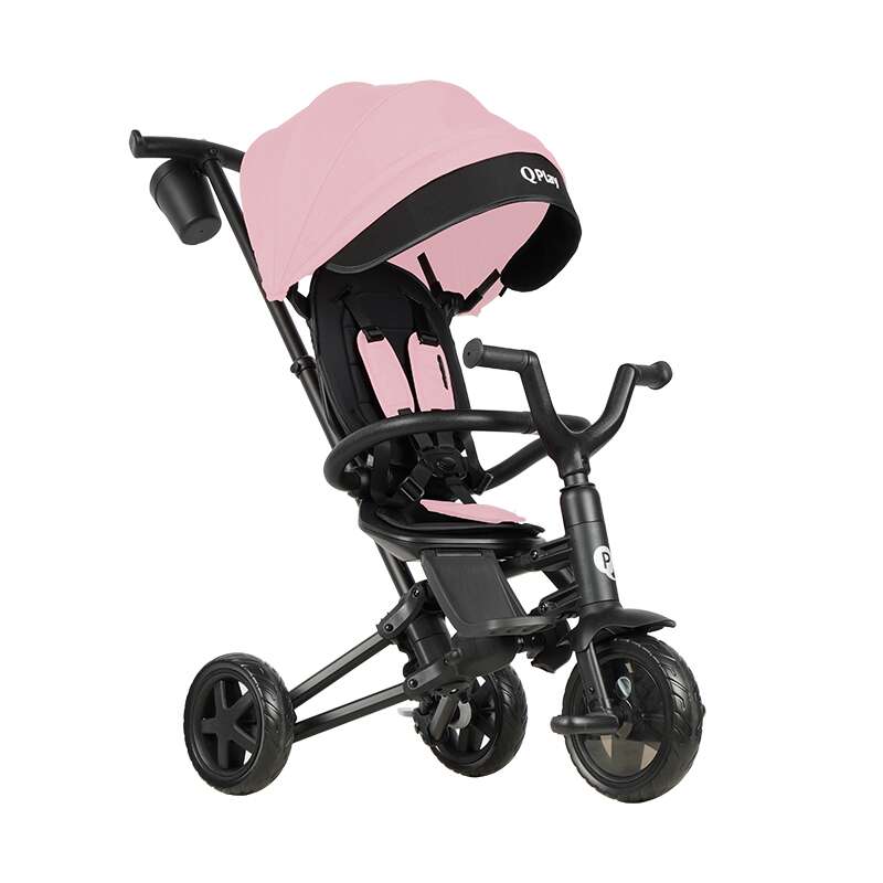 Tricicleta Qplay Nova Niello Roz, Ultrapliabila, 10 luni-25kg - imagine 2