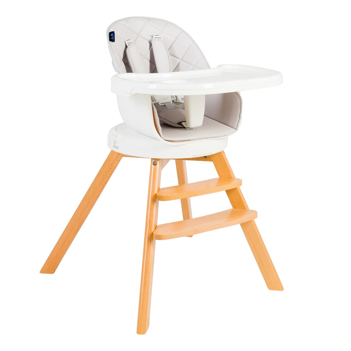 Scaun Masa 3 in 1 Juju Eat&Twist, Rotativ 360°, Gri
