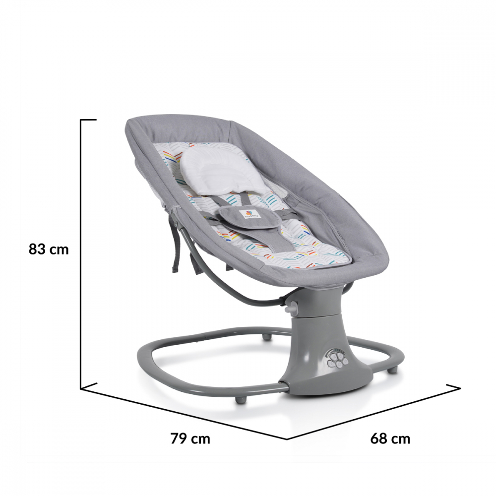 Leagan Electric Cangaroo Axel Grey, cu Telecomanda - imagine 6