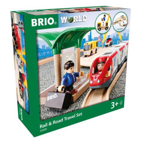 Set Sina Tren Călători Brio - Jucărie Lemn - imagine 2