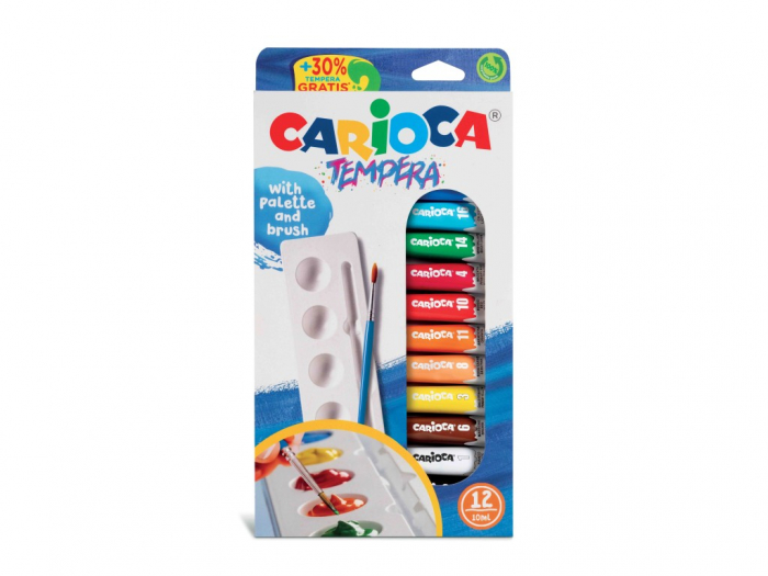 Set Acuarele Tempera Carioca, 12 Culori