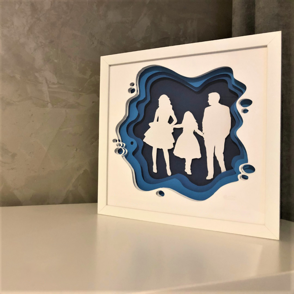 Tablou Luminos Parinti si Copii | Noorhandmadeatelier - imagine 6