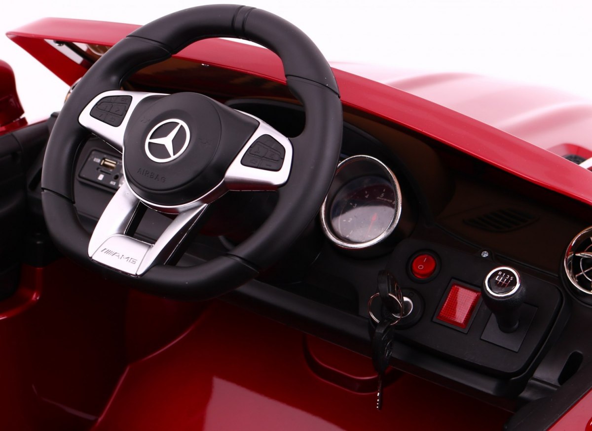 Masinuta Electrica Mercedes SL65 Visiniu - imagine 8