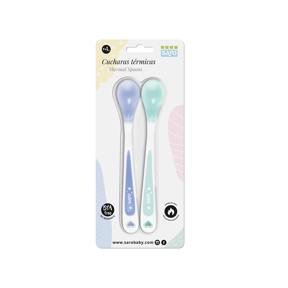 Set Lingurițe Termice Saro baby Anti-Ardere