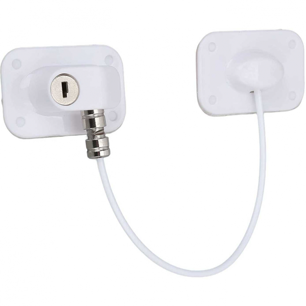 Bambinice Siguranță Geam cu Cheie 20 cm Alb - imagine 8