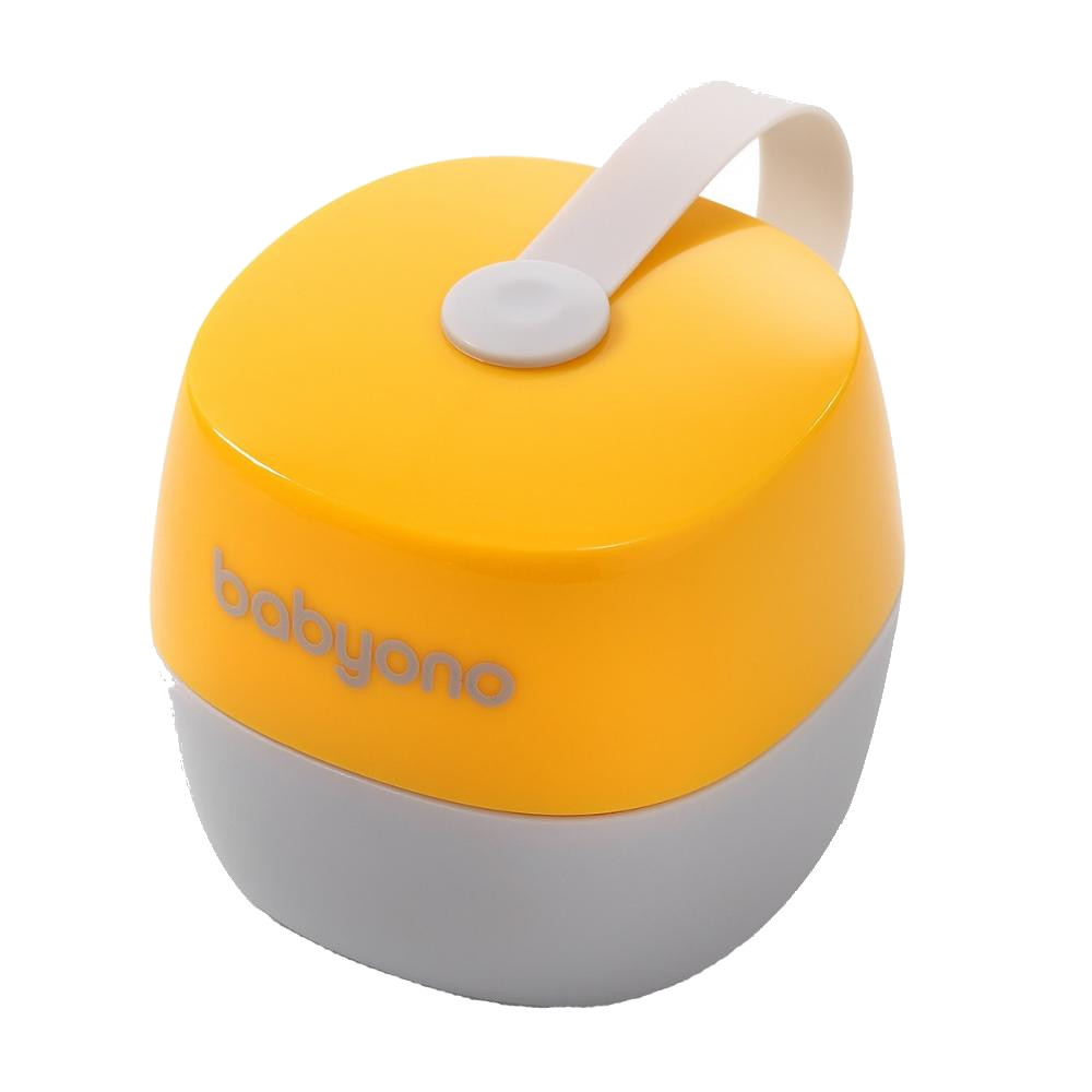 Cutie Suzetă Babyono Portocaliu | Protecție Igienică - imagine 3