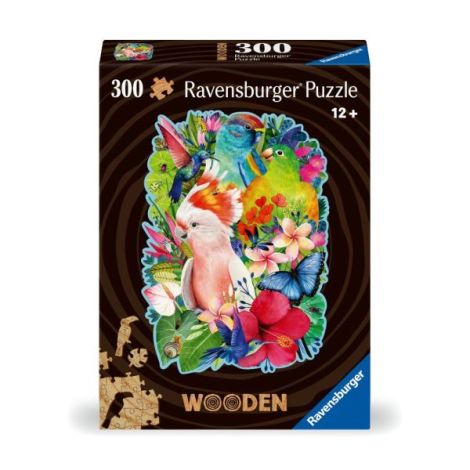 Puzzle Ravensburger Păsări 300 Piese din Lemn - imagine 2