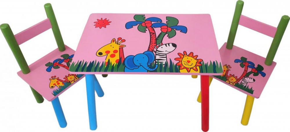 Masuta Novokids My First Table | Roz + 2 Scaune - imagine 4
