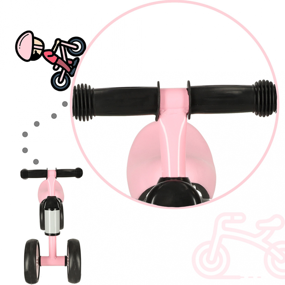 Ride-On Ikonka Fix Tiny Roz, Fara Pedale - imagine 5