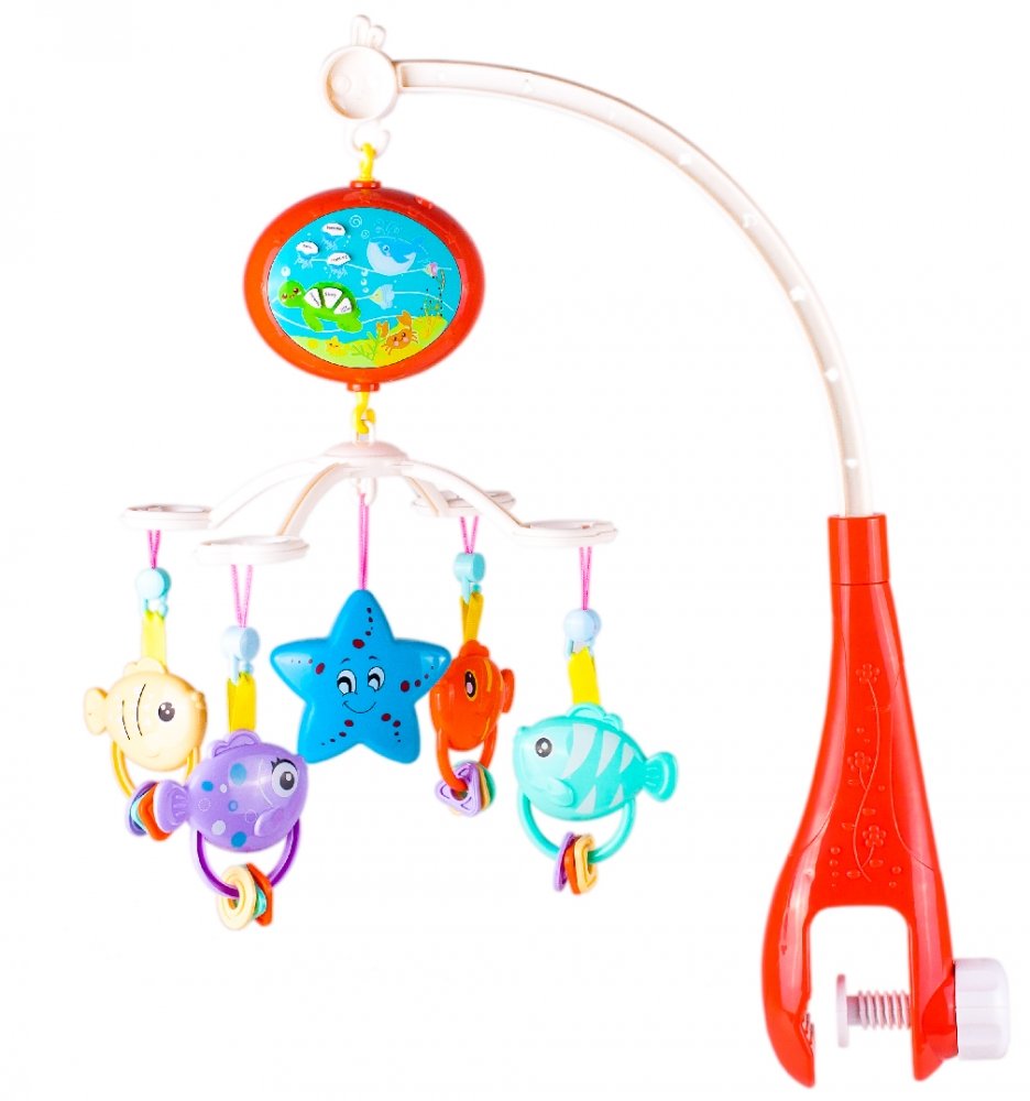 Carusel Muzical Patut cu Proiector Red, Malplay - imagine 10
