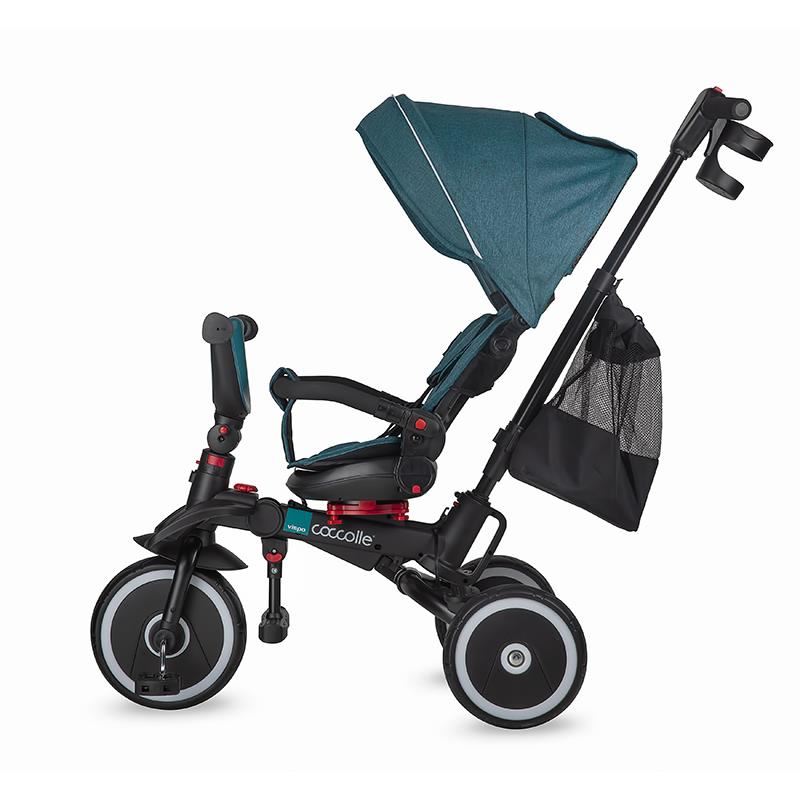 Coccolle Vispo - Tricicleta multifunctionala pliabila - imagine 4