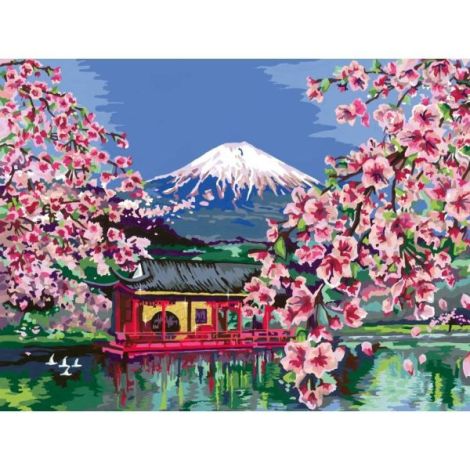Ravensburger CreArt Pictură Flori Cires - imagine 3