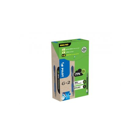 Set 24 bucăți Pilot G-2 Eco, Roller Gel 0.7mm