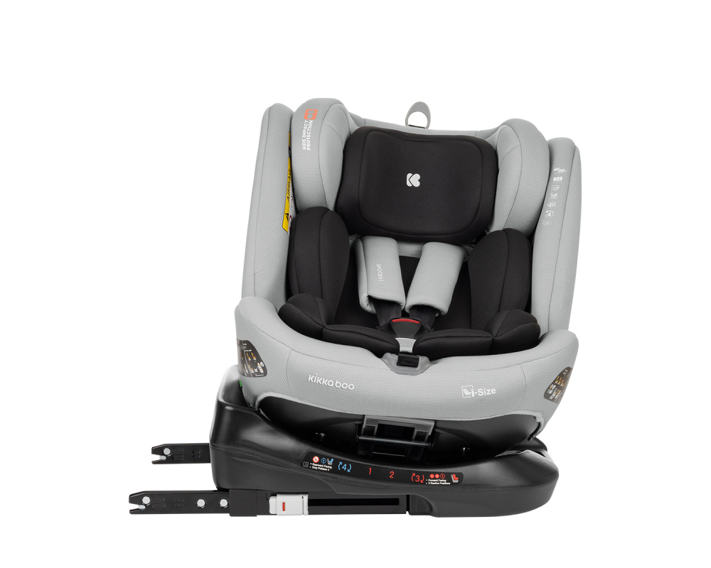 Scaun Auto Kikkaboo i-Moove Light Grey, 40-150 cm - imagine 3