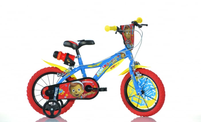 Bicicleta Dino Bikes 16" Pinocchio Albastru