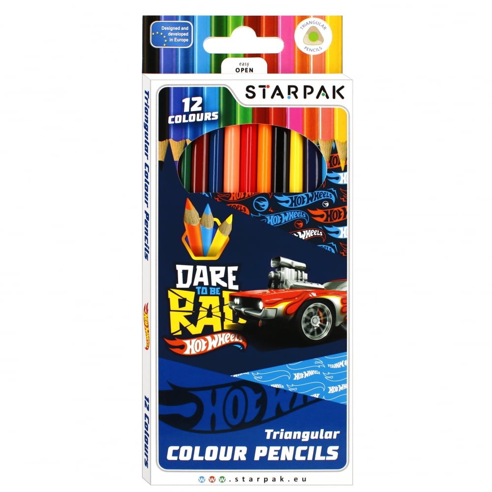 Creioane Colorate Starpak Hot Wheels 12 Buc