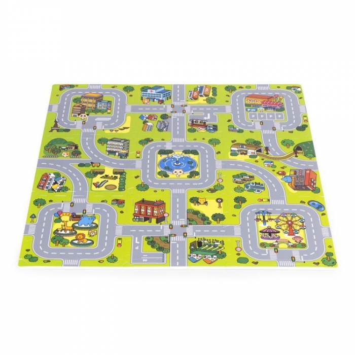 Salteluta joaca Ecotoys 90x90cm sigura pentru copii - imagine 5