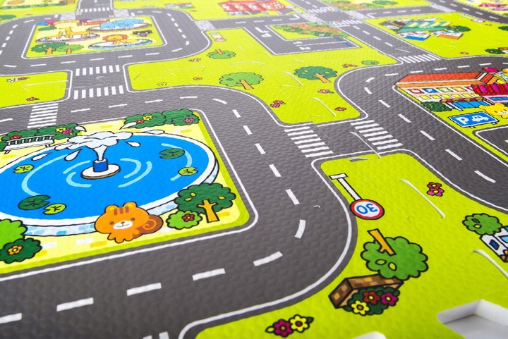 Matadi Covor Puzzle City Circuit | Joc Masini - imagine 2