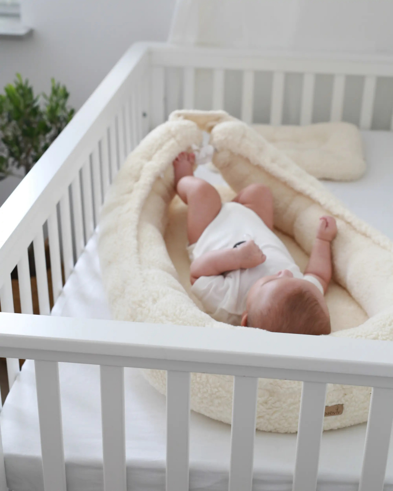 Suport Dormit Babynest Premium Crem Teddy Babysteps - imagine 7