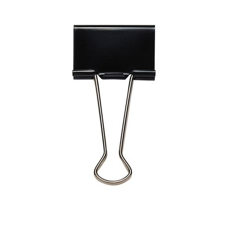 Clipsuri Metalice Rapesco 19 mm, Negru, 10 buc