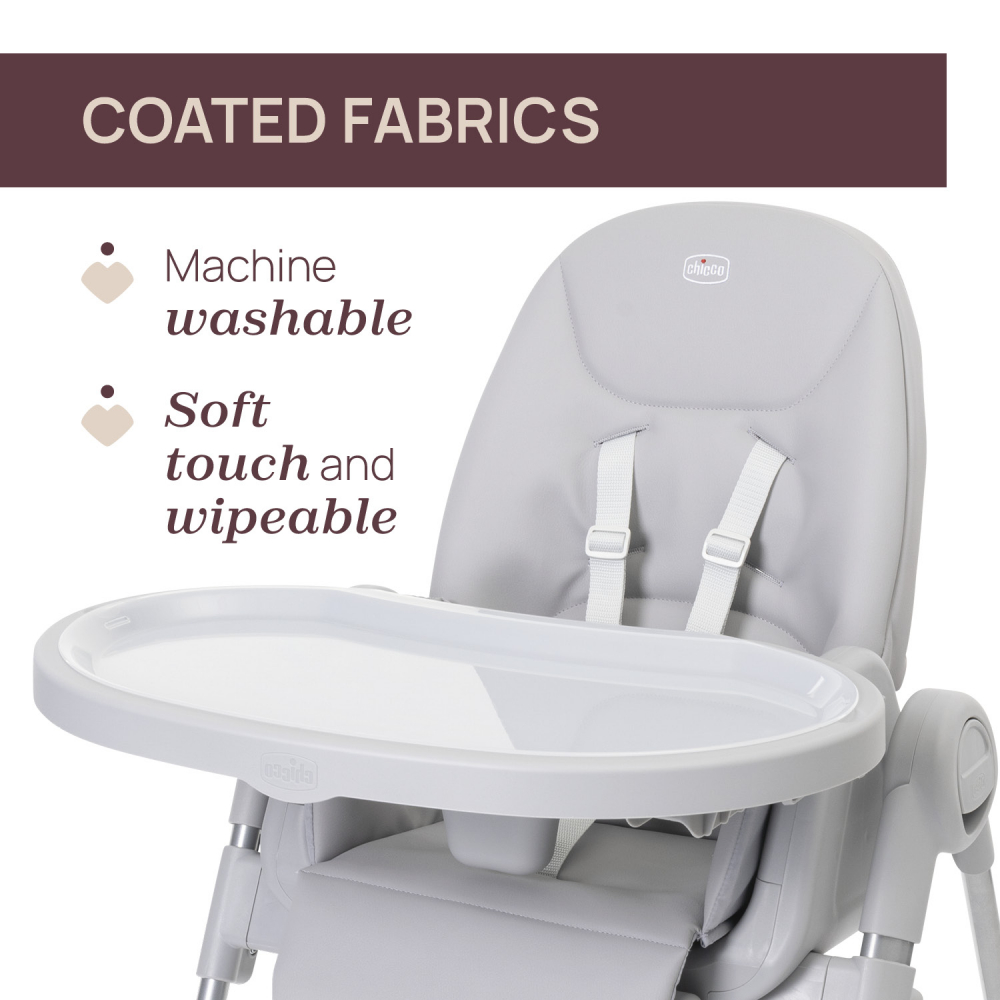 Scaun Masa Chicco Polly Armonia Steel 0+ luni - imagine 2