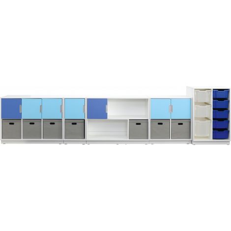 Set Mobilier Grădiniță Quadro 108 Alb | Moje Bambino - imagine 2