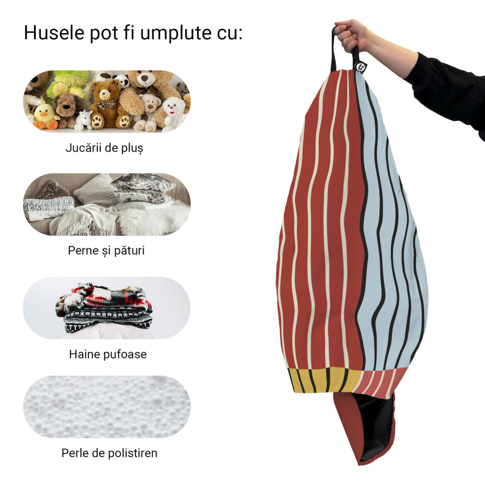 Husă Bean Bag Para XL Updeco, fără umplutură