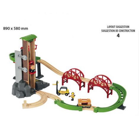 Set Depozit Marfuri Brio 33887 - Construieste la Inaltime - imagine 4