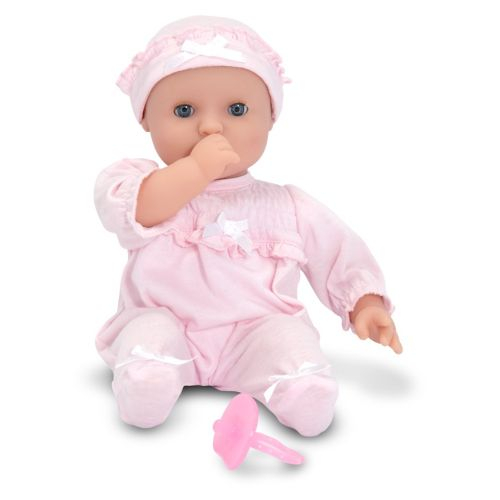 Păpușă Bebeluș Jenna cu Suzetă, Melissa & Doug