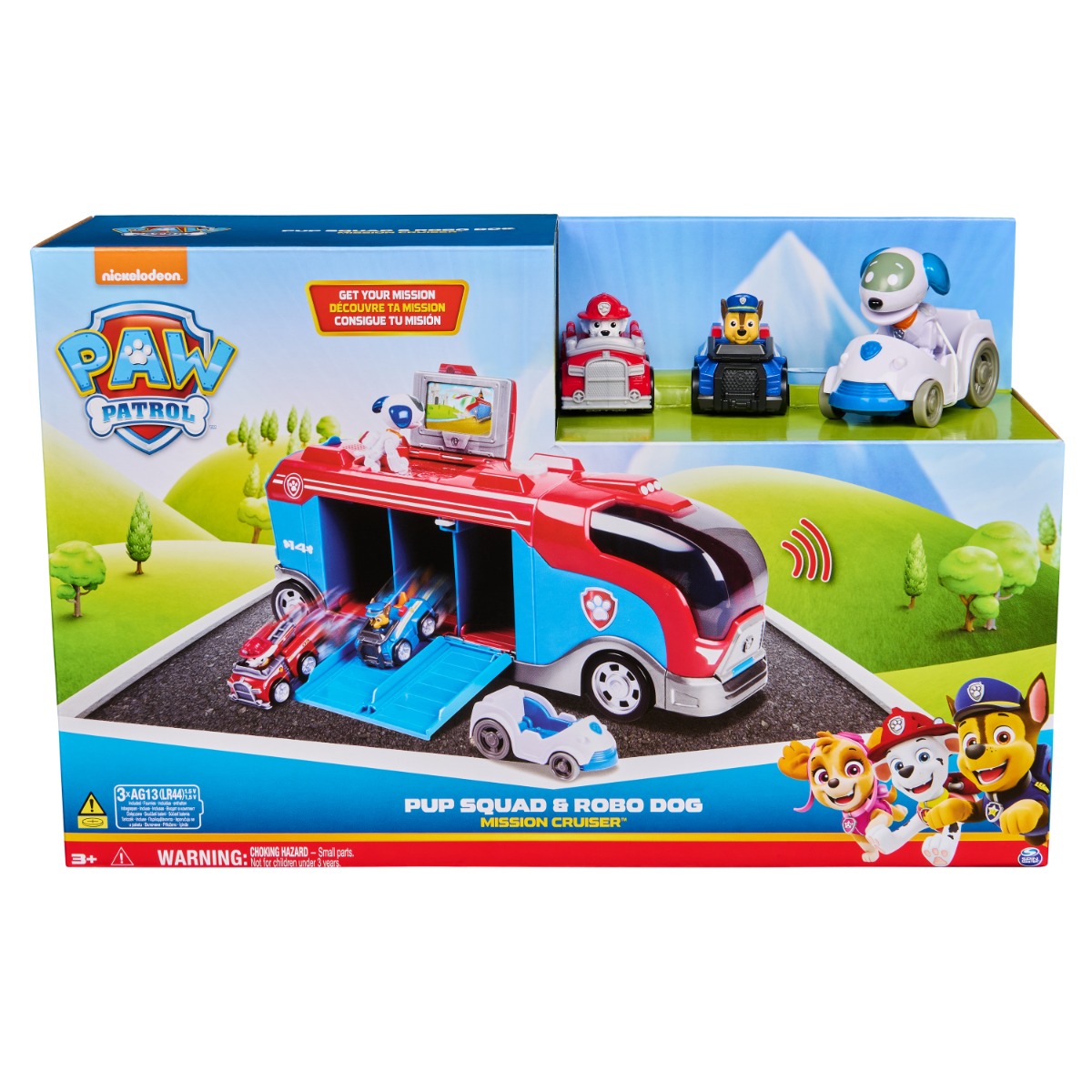 Set Paw Patrol Mission Cruiser cu Autocar și Figurine