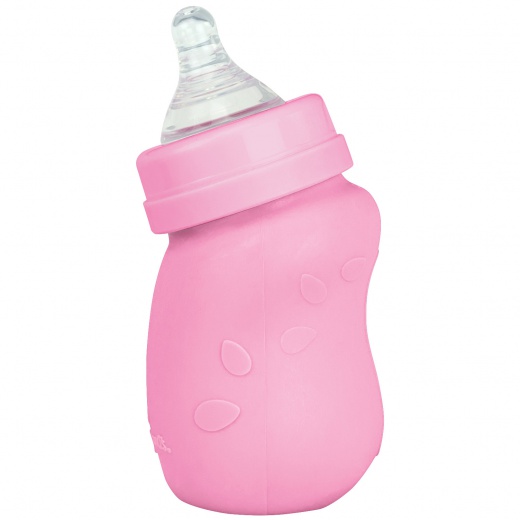 Biberon Inclinat Green Sprouts Pink, 147ml