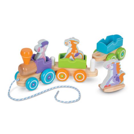 Trenulet Lemn cu Animale Melissa & Doug