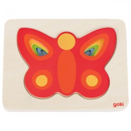 Puzzle Stratificat Fluturasi Colorati Goki - imagine 3