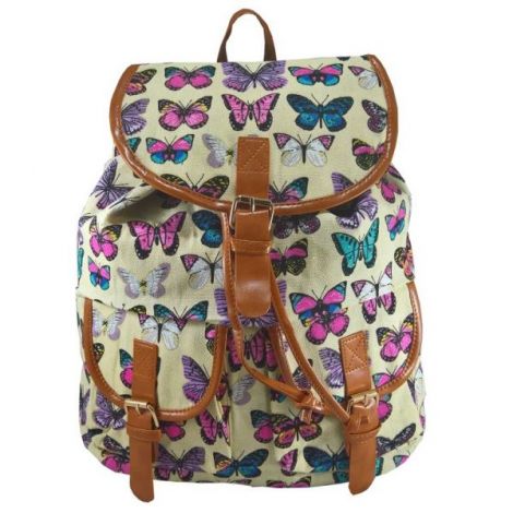 Rucsac Urban Butterfly LaRue Bej