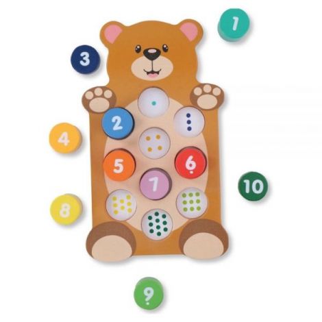 Joc Educativ Lemn Marionette Numere - imagine 2