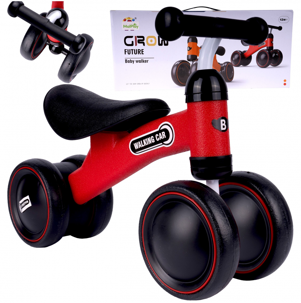 Vehicul fără pedale Malplay Red, Sua moale - imagine 12